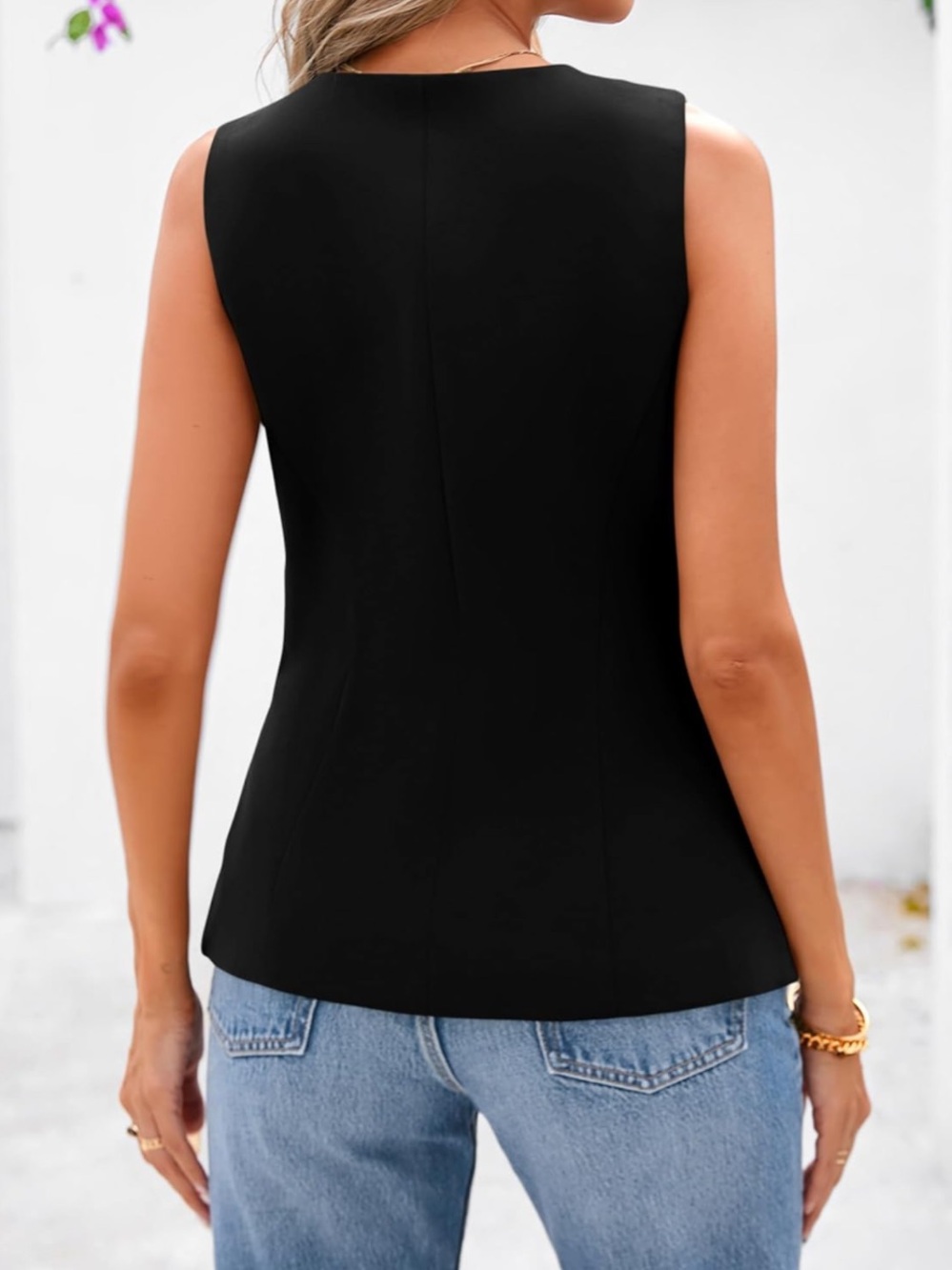 NWT Sleeveless Blazer Vest - Picture 2 of 5